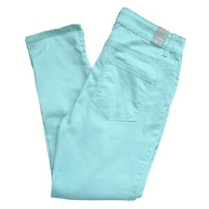 ORSAY depuis 1975 Women's Light Turquoise Blue Jeans Cropped Denim